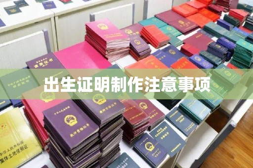 恩平出生证明制作注意事项