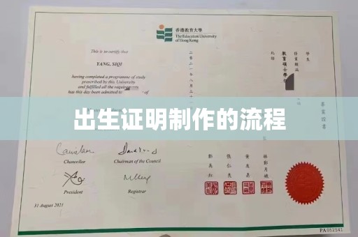恩平出生证明制作的流程