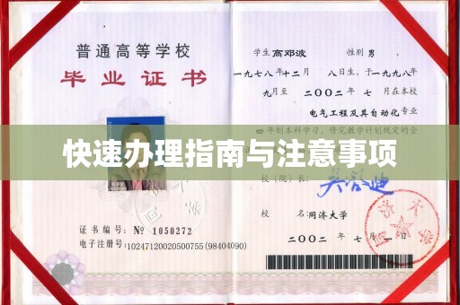 恩平快速办理指南与注意事项